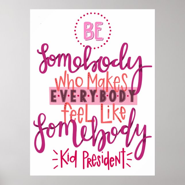 kid president poster quote (Front)