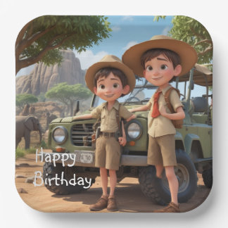 Kid’s Safari Paper Plate