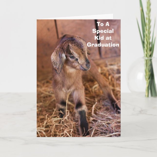 KID SAYS "TO A SPECIAL KID AT GRADUATION"T CARD (Front)