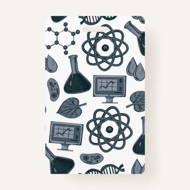 Kid Scientist Costume Badge For Dramatic Play ID Badge (Front)