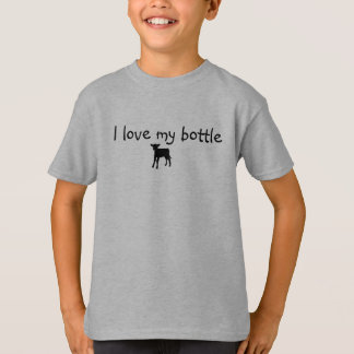 Kid shirt "I love my bottle calf"