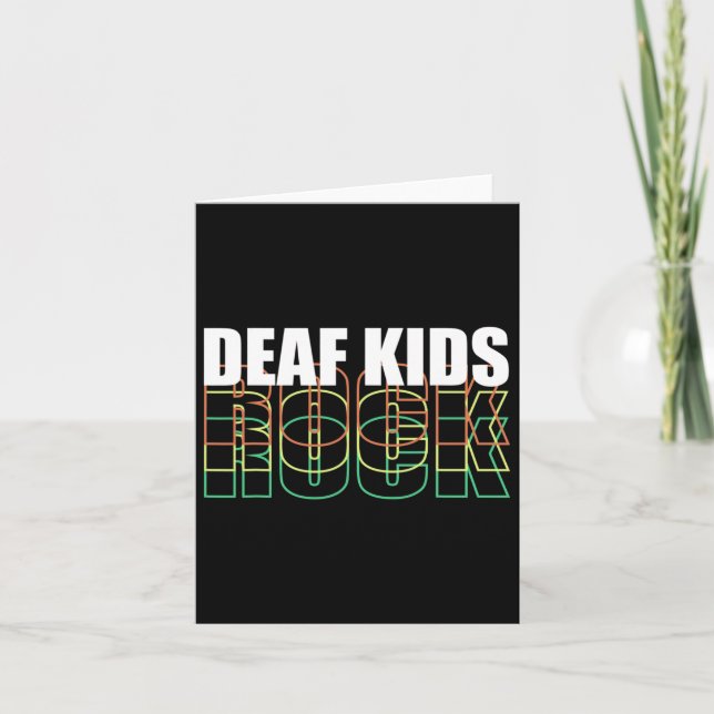 Kid Sign Language  Card (Front)