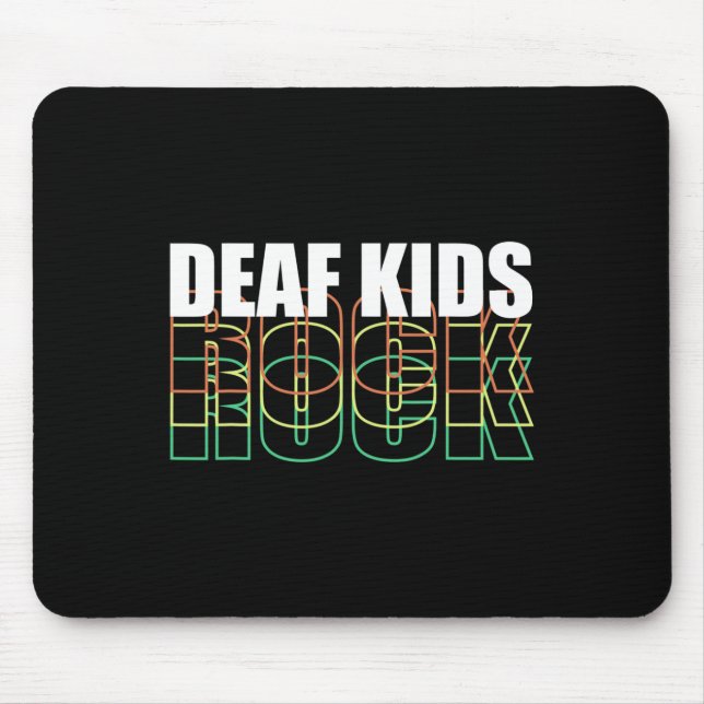 Kid Sign Language  Mouse Pad (Front)
