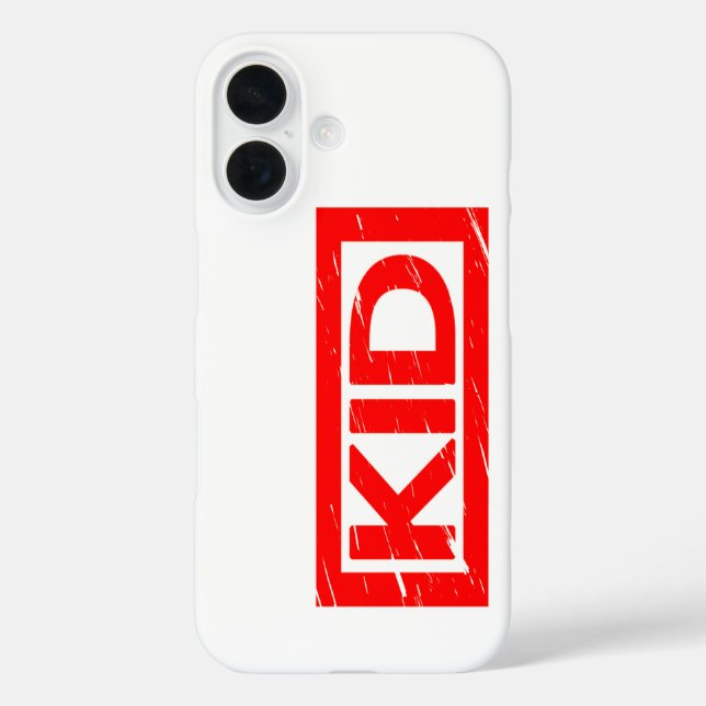 Kid Stamp Case-Mate iPhone Case (Back)