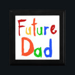 Kid Text Future Dad T-shirts and Gifts Gift Box<br><div class="desc">Future Dad T-shirts,  mousepads,  bags,  cards,  stickers,  mugs,  pillows,  and other future dad apparel and gifts with primary colours kid style drawn text design.</div>