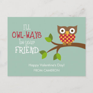 Kid Valentine's Day Card - Owl-ways Friends