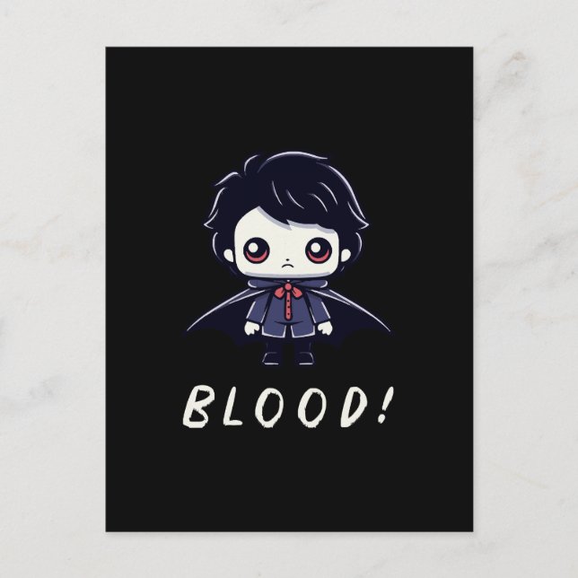 Kid Vampire Postcard (Front)