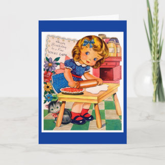 Kid vintage birthday card
