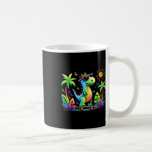Kidcore Aesthetic Dinosaur Skateboarding Doodle Al Coffee Mug