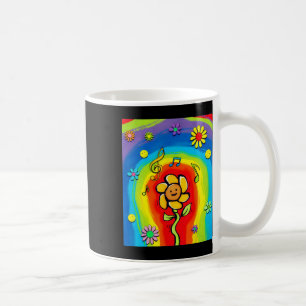 Kidcore Aesthetic Rainbow Dancing Flower 80s 90s R Coffee Mug