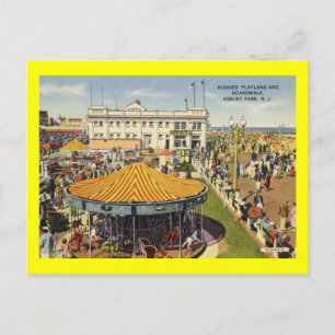 Kiddie Playland, Asbury Park, New Jersey Vintage Postcard