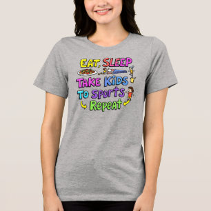 Kiddo Cycle : Eat, Sleep, Sports, Repeat tee