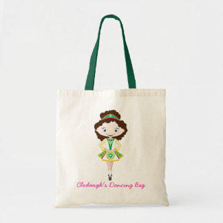 KIDLETS irish dancer dancing chestnut brown hair Tote Bag