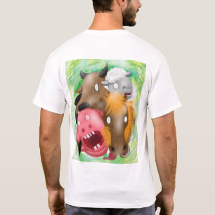 Kidnapped by God Funny Cartoon Animals T-Shirt