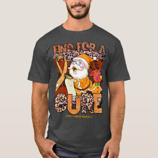 Kidney Awareness Awareness leopard christmas cure  T-Shirt