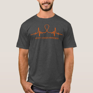 Kidney Cancer Awareness Heartbeat In This Family W T-Shirt