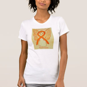 Kidney Cancer Awareness Ribbon Angel Custom Shirt