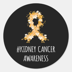 Kidney Cancer Awareness Shirt _ Kidney Cancer  Classic Round Sticker