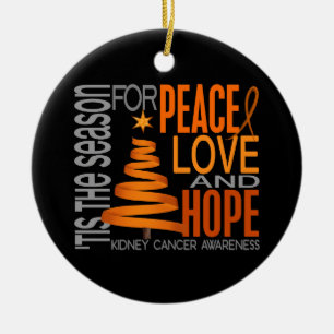 Kidney Cancer Christmas 1 Ornaments
