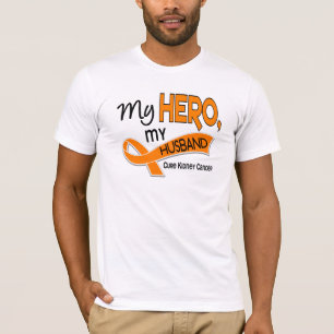 Kidney Cancer MY HERO MY HUSBAND 42 T-Shirt