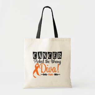Kidney Cancer Picked The Wrong Diva v3 Tote Bag