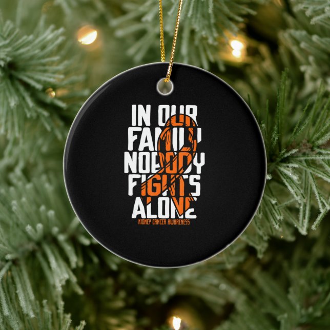 Kidney Cancer Support Family Kidney Cancer Awaren Ceramic Ornament (Tree)