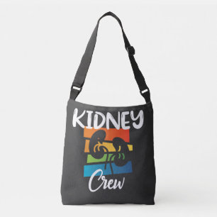 Kidney Crew Dialysis Nurse Nephrology Kidney Squad Crossbody Bag