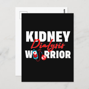 Kidney Dialysis Warrior Kidney Recipient Postcard