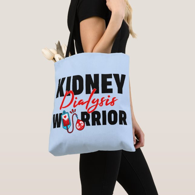 Kidney Dialysis Warrior Kidney Recipient  Tote Bag (Close Up)