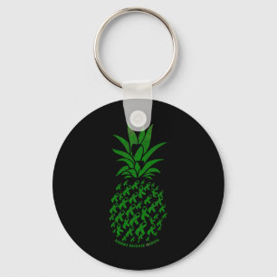Kidney Disease Awareness Costume Ribbon Key Ring