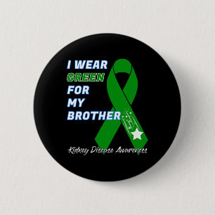 Kidney Disease Awareness Dialysis Transplant Donor 6 Cm Round Badge