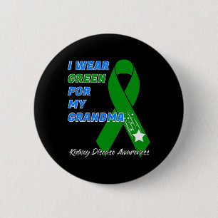 Kidney Disease Awareness Dialysis Transplant Patie 6 Cm Round Badge