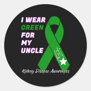 Kidney Disease Awareness Dialysis Transplant Patie Classic Round Sticker