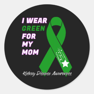 Kidney Disease Awareness Dialysis Transplant Patie Classic Round Sticker