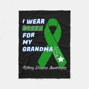 Kidney Disease Awareness Dialysis Transplant Patie Fleece Blanket