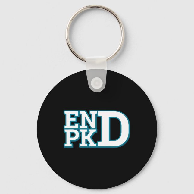 Kidney Disease Awareness End Pkd Fight 1  Key Ring (Front)
