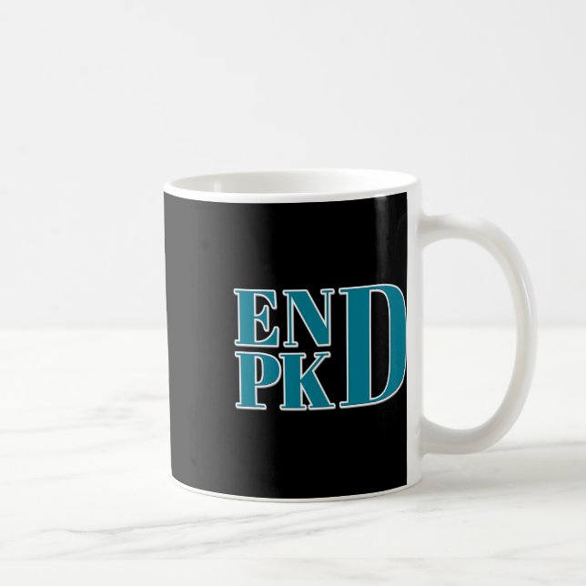 Kidney Disease Awareness End Pkd Fight  Coffee Mug (Right)