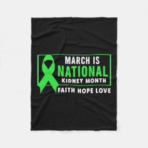 Kidney Disease Awareness Month  Fleece Blanket