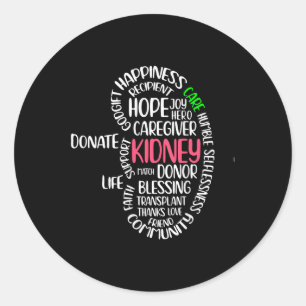 Kidney Disease Awareness Month Gifts Uni-adults Bl Classic Round Sticker