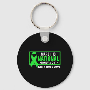 Kidney Disease Awareness Month Key Ring