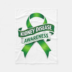 Kidney Disease Awareness Month Ribbon Merch Men Fleece Blanket