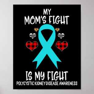 Kidney Disease Awareness My Mum's Fight Is My Fig Poster