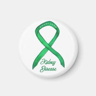 Kidney Disease Awareness Ribbon Custom Art Magnet