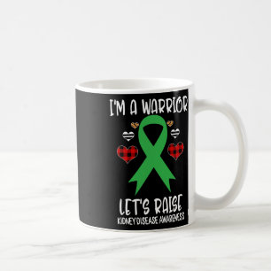 Kidney Disease Awareness Ribbon I'm Warrior Let's Coffee Mug