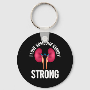 Kidney Disease Awareness Shirt Key Ring
