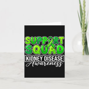 Kidney Disease Awareness Support Squad Green Card