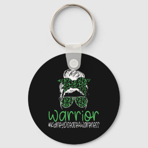Kidney Disease Awareness Transplant Green Ribbon M Key Ring