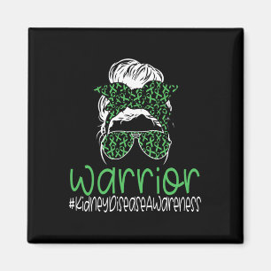 Kidney Disease Awareness Transplant Green Ribbon M Magnet