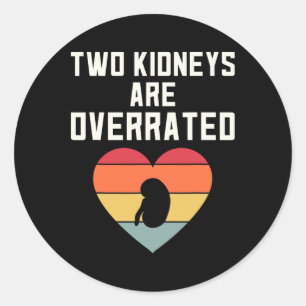 Kidney Disease Awareness Transplant Nurse Donor Di Classic Round Sticker