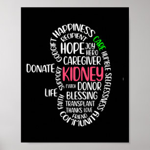 Kidney Disease Awareness Transplant Organ Donor Do Poster